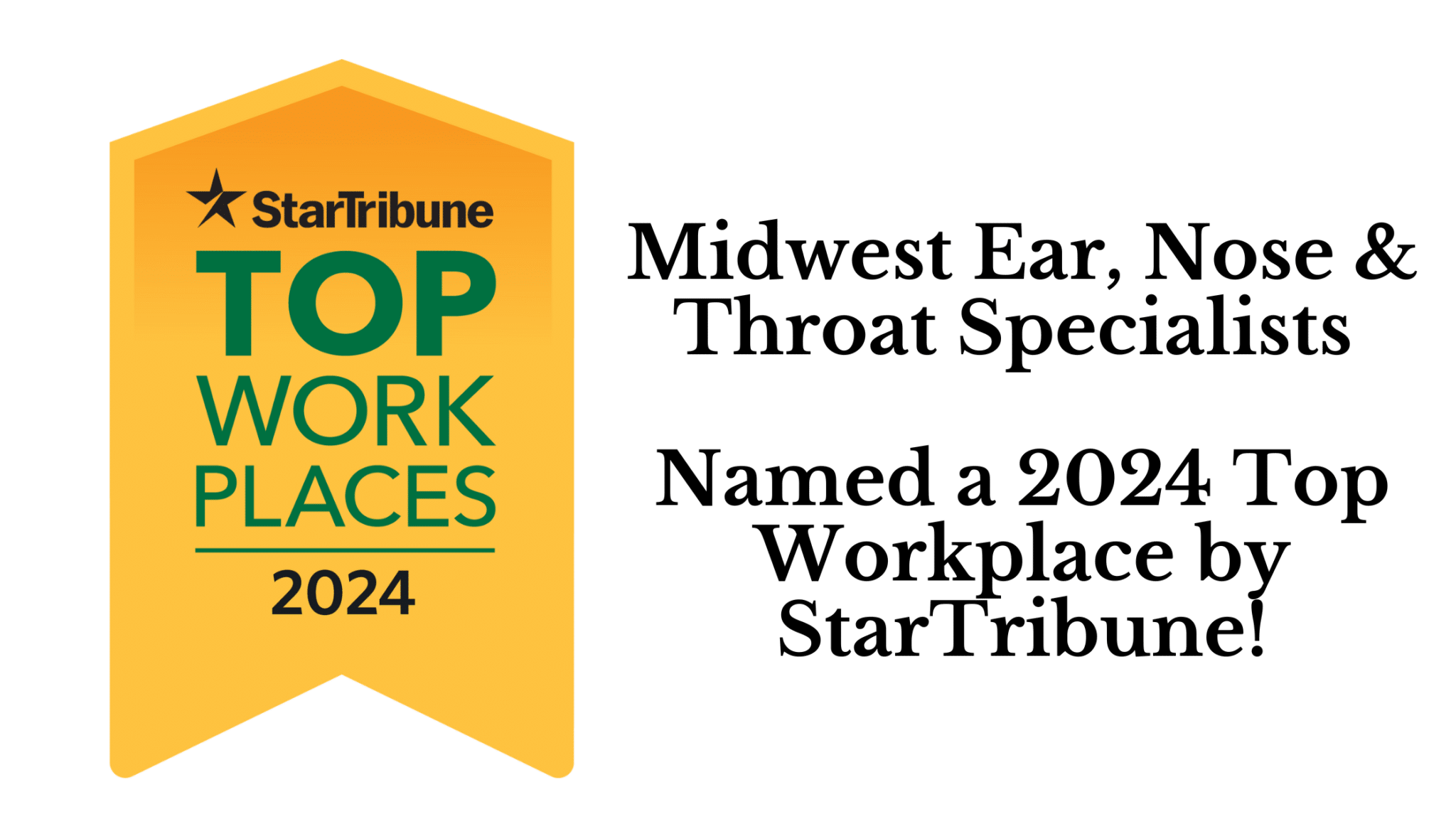 Midwest Ear, Nose & Throat Specialists Named a 2024 Top Workplace
